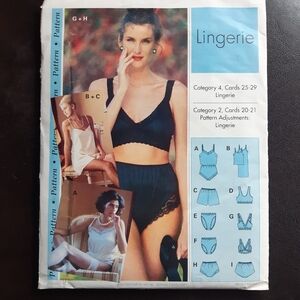 Lingerie Sewing Pattern - never used